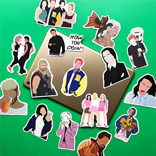 50pcs FUUNY No Face Man Stickers Waterproof Laptop Outline of The Face Stickers Car Bicycle Suitcase Computer Water Bottle Mobile Phone Stickers Decals (Outline of The face 50)