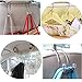 GCA Car Seat Holder Coat Clothes Hook Back Purse Bag Hanging Hanger Organizer - 2 pack(Silver)