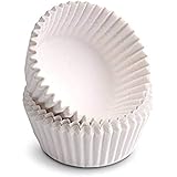 Happy Sales Giant Muffin Cups, White, Pack Of 100