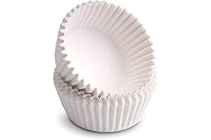 Happy Sales Giant Muffin Cups, White, Pack Of 100
