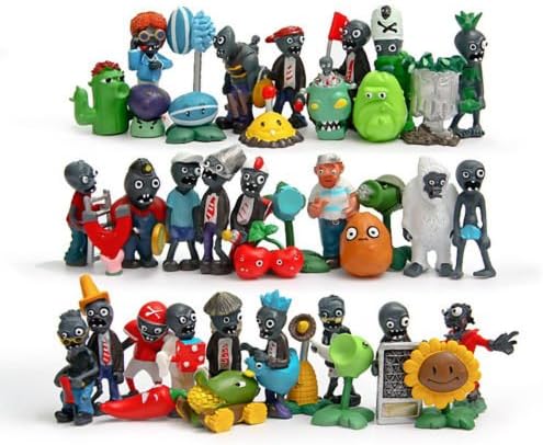 Generic 40ps/set New Plants vs. Zombies Toys Anime Action figures pvz PVC Kids