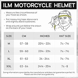 ILM Flip Up Modular Full Face Motorcycle Helmet for