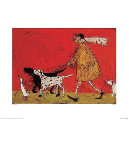 Amazon.com: Sam Toft - Doggie Taxi Service Art Print: Posters & Prints