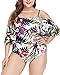 Wavely Plus Size One Piece Swimsuits for Women Tummy Control Ruffle Bathing Suits Swimwear Apricot 20 Plus