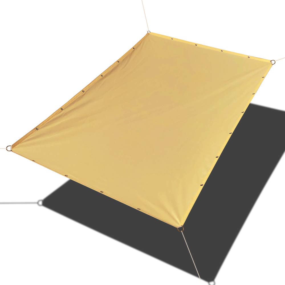 Window Awning Patio 5 X 8 Desert Sand Alion Home Straight Edge Waterproof Woven Sun Shade Sail For Outdoor Pergola Or Gazebo In Vibrant Colors Patio Lawn Garden Umbrellas Shade