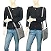 Scarleton Crossbody Bags for Women, Travel Bag Purses and Handbags Multi Pocket Shoulder Bag Faux Leather Small, H182024, Grey
