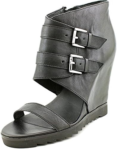Ashitalia Lipstick Women US 10 Black Wedge Sandal