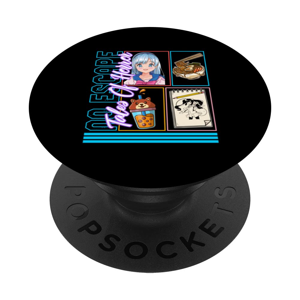 No Escape Tales Of Horror, Anime Otaku Girl Japan Kawaii Ram PopSockets Swappable PopGrip