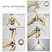3-Pack Pendant Light Hanging Glass Ceiling Mounted Chandelier Fixture, SHINE HAI Modern Industrial Edison Vintage Style