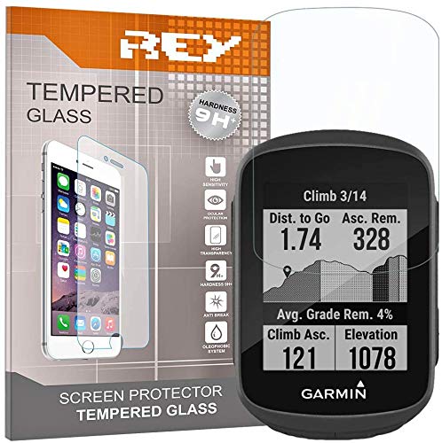 Screen Protector for GARMIN 130 - EDGE 130 PLUS, Tempered Glass Film, Premium quality, [Pack 3x]