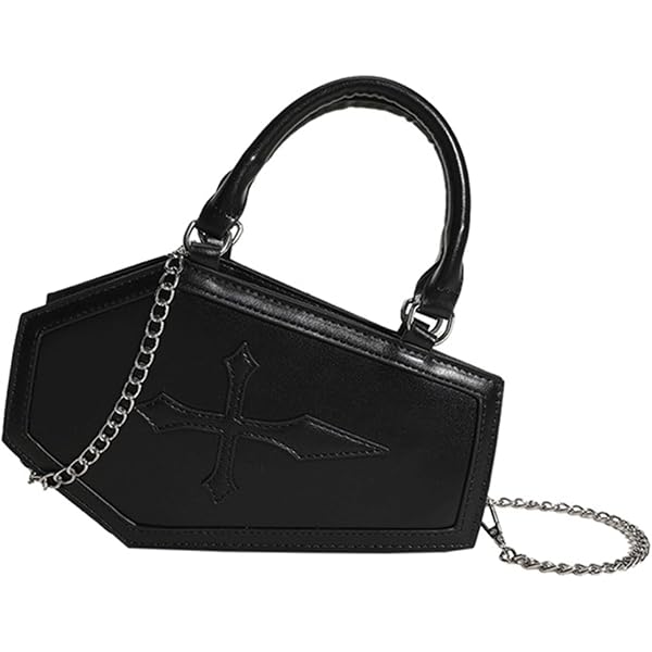 Amazon.com: LOTUSTAR Halloween Purse Coffin Purses Chain 