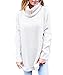 VOKY Women Cowl Neck Knit Sweater Chunky Oversized Loose Sweater