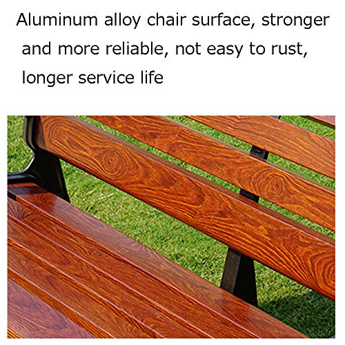 household products Gartenbank aus Aluminiumlegierung im Freien, Ruhesitz mit Rückenlehne und Armlehne… – Bild 7