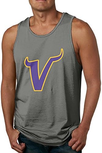 NCKG Minnesota Viking S Logo Men's Loose Vest Size M DeepHeather