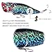 Sougayilang Fishing Lure - ABS Hard Plastic Topwater Minnow Lure with Steel Ball Inside, Super Realistic Color, VMC Hooks, 3D Eyes for Carp Bass Salmon Trout Pike Fishing