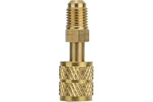 410a Adapter, 410a Refrigerant, R410A Straight Swivel Adapter, New R410 Brass Adapter 1/4" Male to 5/16" Female Charging Hose