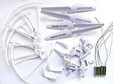 Syma X5 X5c Quadcopter Full Part Set 4*motors Propellers Landing Skid Protectors Motor Base White
