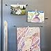 Bullseye Office - Picture Hanging Magnets, Innovative Hanging Picture System, Unique Picture Hanging System, Set of 5 Locks & Strings to Hang Pictures, 6 Strings 5 Colors