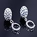Ikevan Pendant Fashion Women's Sterling Silver Snowflake Stud Earrings Jewelry