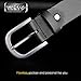 WHIPPY Women Leather Belt for Jeans Pants Dresses Black Ladies Waist Belt with Pin Buckle(Suit Pant Size 29-35 Inches,Black)