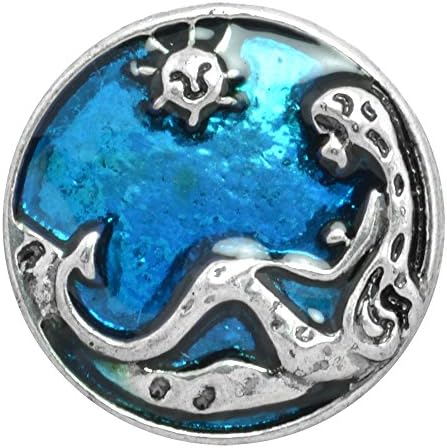 Mermaid Silver Nugz Snap - interchangeable snap jewelry from Nugz Jewelry