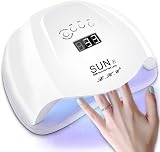 LKE UV LED Nail Lamp Dryer Gel Polish Curing Light 4 Timers Auto Sensor White view 4