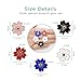 WINZIK Novelty Brooch Pin Set 5pcs Pretty Cherry Blossom Sakura Series Pattern Enamel-liked Lapel Pins Set Badges for Women Girls Clothes Bags Decor