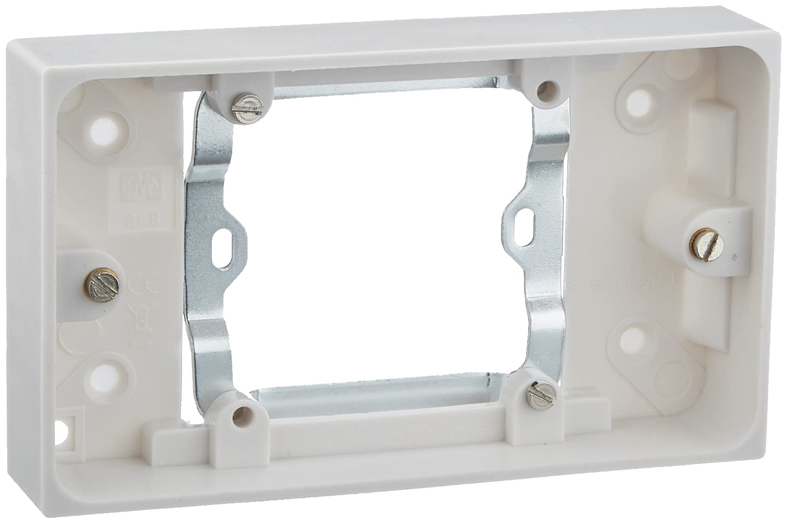 Pro Elec 868 SINGLE TO DOUBLE 13A SOCKET CONVERTOR, White