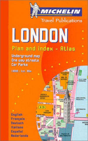Michelin London Mini-Spiral Atlas No. 2034 (Michelin Maps & Atlases) by Michelin Travel Publications (Spiral-bound)