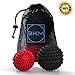 Massage Ball 2 Pack - Spiky Massager Roller Balls - Plantar Fasciitis, Deep Tissue Foot, Back, Shoulder, Legs, Muscle Therapy - Best Porcupine for Acupressure & Myofascial (2 Pack)