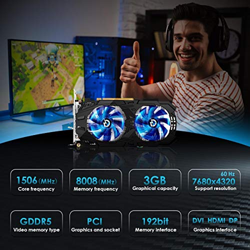 Grafische kaart, GTX 1060 TI 3 GB Display DDR5 192 Bit Hoge Prestaties Nvidia Computer Gaming Grafische Kaart… - Image 3