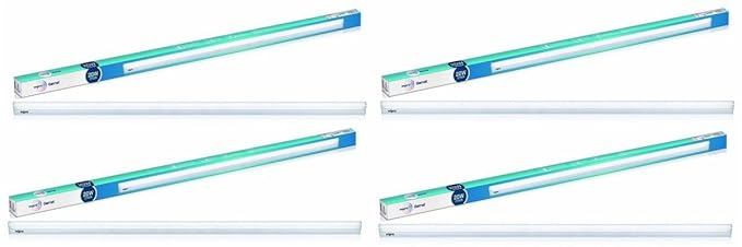 Wipro Garnet 20-Watt LED Batten (Pack of 4, Golden Yellow)