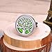 HOUSWEETY Car Air Freshener Aromatherapy Essential Oil Diffuser - Tree of Life Stainless Steel Locket,11 Refill Pads (with Gift Bag)