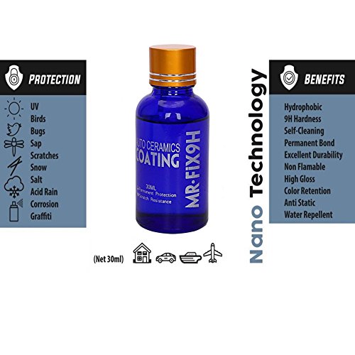 Car Liquid Ceramic, XGZ Anti-scratch Ceramic Coating Car Polish Liquid Paint Care Coat, Auto Detailing Glasscoat Motocycle Super Hydrophobic Glass Coating - 30ML