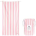Dock & Bay Quick Drying Towel - for Sports & Gym - Compact, Lightweight - 100% Recycled - Includes Bag - Cabana - Light Pink,