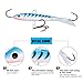 Goture Ice Fishing Jigs Tungsten Kit with Carbon Steel Hooks in Tackle Box, Winter Ice Fishing Lures for Bass, Pike, Trout, Walleye, Crappie, Panfish