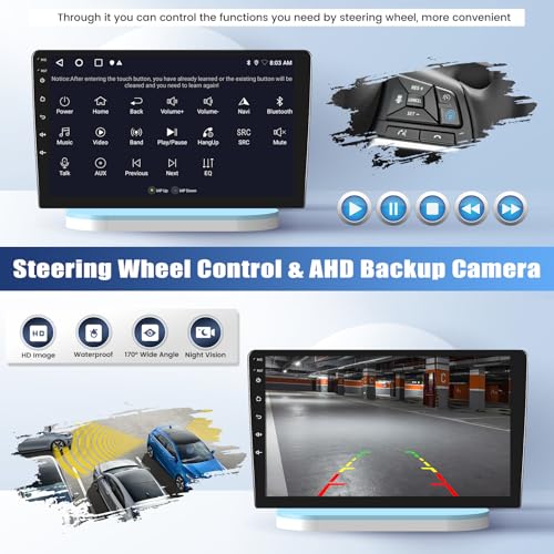 2G+64G GOHHDL Android Car Radio for Fiat Ducato 2010/Citroen Jumper/Peugeot Boxer Carplay Android Auto, 9 Inch 2 Din Touch Screen with Bluetooth GPS WiFi FM/RDS SWC Backup Camera and Mic