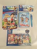 Nickelodeon Paw Patrol Sticker Book, Paw Patrol Stationery Set with Pen & Paw Patrol 3 Pack Crayons. Bundle Set!