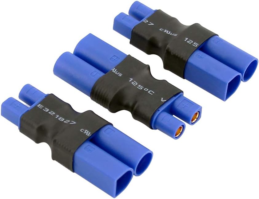 3pcs Male EC5 to Female EC3 Connector Adapter for Lipo Battery(BDHI-78)
