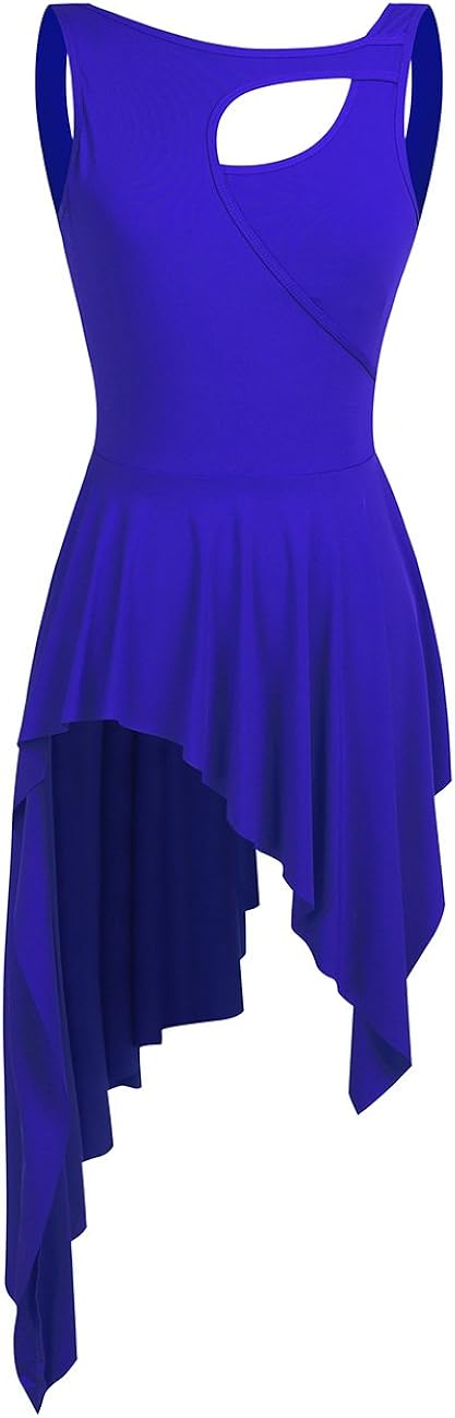 QinCiao Lyrical Women's Dance Dress Modern Contemporary High-Low Skirt Ballroom Dancing Costumes: Clothing