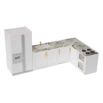 Amazon.es: Dolity Escala 1:12 Juguete Mini Modelo de Nevera y ...