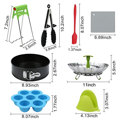 image for 9-Piece Pressure Cooker Accessories, ZOUTOG Steamer Cookware Set with 