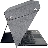Foldable Laptop Sun Shade &amp; Privacy Shield Hood 14" 15" 16" Working Outside | anti glare screen protector privacy shade laptop tent portable and foldable for outdoor/travel Gray MacBook, HP, Surface