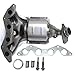 Evan Fischer Catalytic Converter Compatible with Honda Civic 2001-2005 Front
