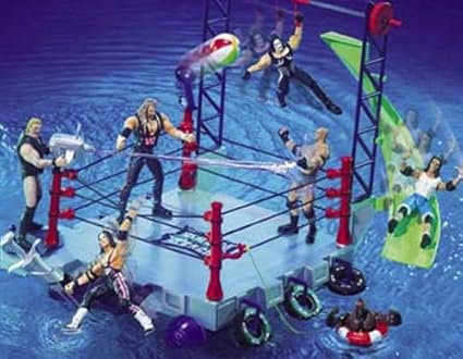 wcw bash at the beach ring playset