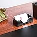 Dacasso Black Bonded Leather Business Card Holder