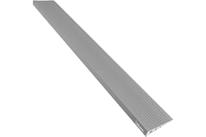 LIEKUMM 1" Rise PVC Threshold Ramp for Doorways, 1700 Lbs Capacity, Transition Ramp for Wheelchairs, Strollers, and Scooters, Cuttable, Grey