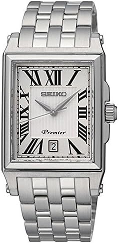 Seiko Premier Silver Dial Stainless Steel Mens Watch SKK715 | Pricepulse