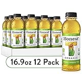 Honest Tea Organic Fair Trade Honey Green Gluten Free, 16.9 Fl. Oz, 12 Pack