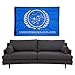 United Federation of Planets Flag, Exclusive Star Trek Merchandise for Indoor/ Outdoor Use, 100% Polyester, 3 x 5 Ft